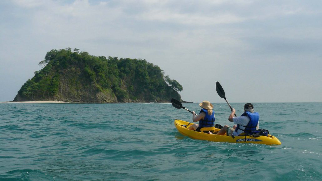 ocean kayaking to Capitan Island