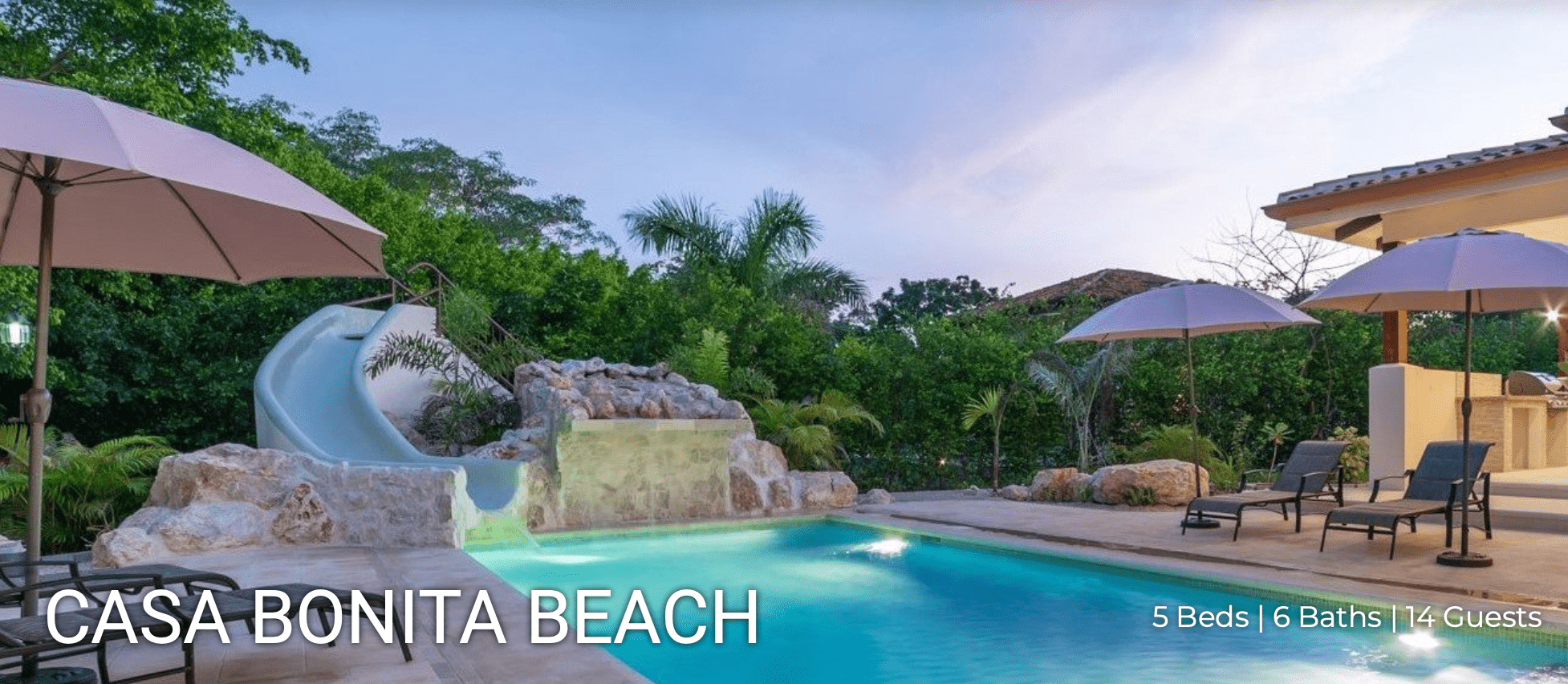 Casa Bonita Beach Tamarindo vacation rental with waterslide