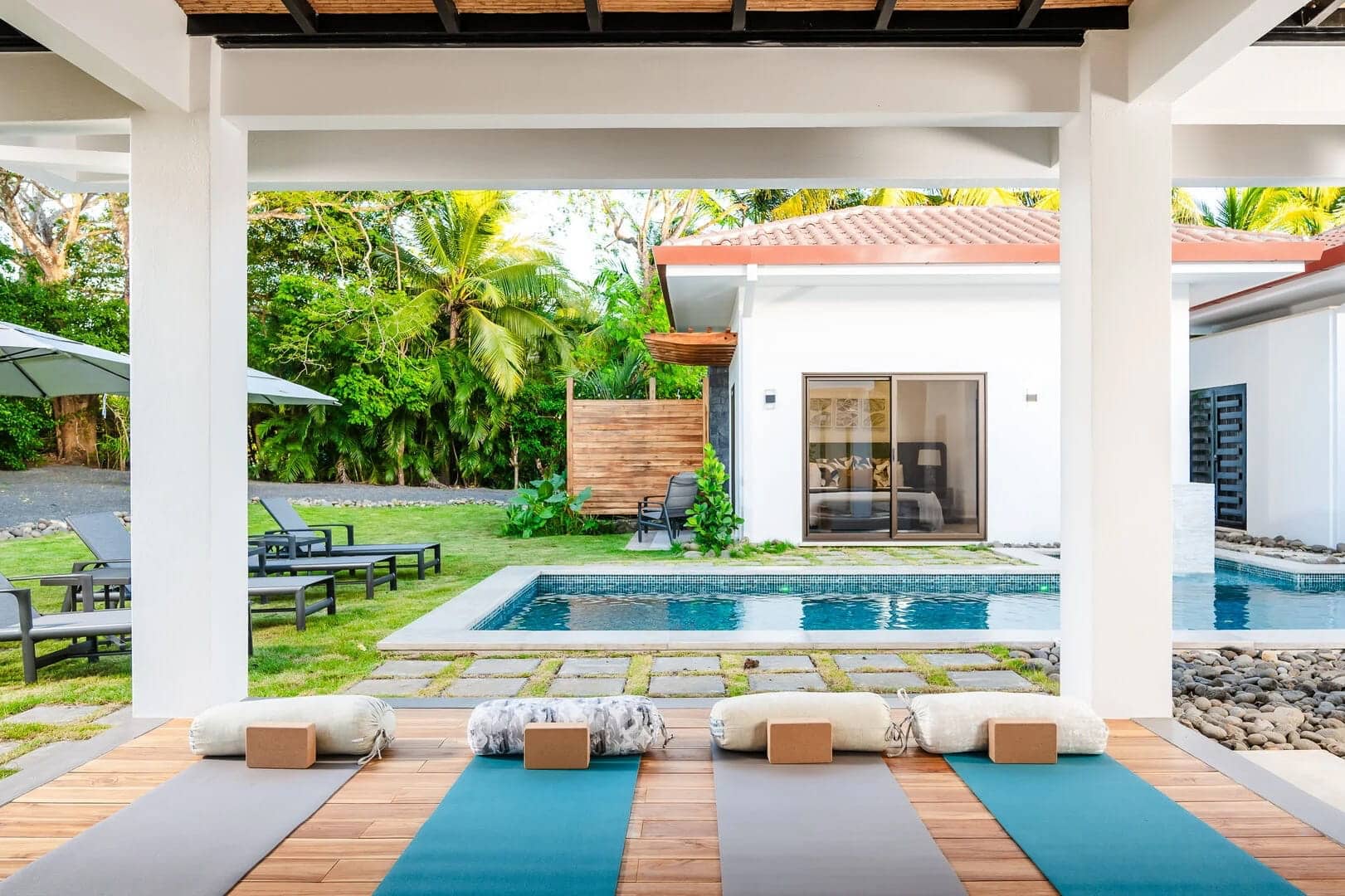 Casa Suerte yoga deck villa rental Costa Rica